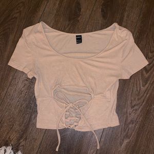 Drawstring Front Tee
